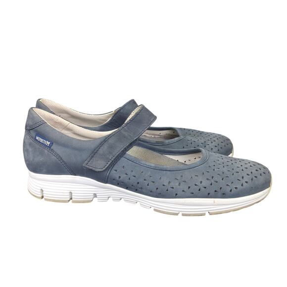 Mephisto Yelina Perforated Mary Jane Comfort Shoe Leather Slip-on Flats Women 11 - Picture 1 of 8